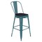 Flash Furniture Kelly Blue-Teal Metal Stool with Black Poly Seat ET-3534-30-KB-PL1B-GG - alternate 7